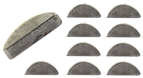 10x Scheibenfeder 2 x 3,7mm Halbmond für Kurbelwelle und Schwungscheibe, Polrad alle Simson S50 S51 S70 S53 S83 SR50 SR80 KR51 SR4
