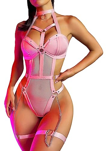 SKTIISN Dessous-Sets für Damen halterlose strümpfe Damen sexy Geld Pole Dance Body verlängerung Shapewear Herren Dessous-Sets für Damen Moulin Rouge Push up BH trägerlos unterwäsche Frauen Kompress
