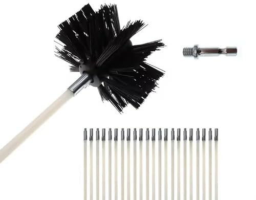 MLHpeak 30 Feet Dryer Vent Cleaner Kit Innovative Lint Remover Reusable Strong Nylon for Easy Cleaning, Use with or without a Power Drill