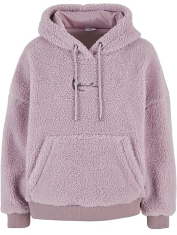 Karl Kani Metal Signature Teddy Os Hoodie Rose, M