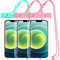 MR.LUYU 2024 Waterproof Phone Pouch: 3 Pack Cruise Ship Essentials Must Haves Dry Bag for Vacation Beach Travel Kayak Accessories, Water Proof Phone Case for iPhone 16 15 14 13 12 Pro Plus Max Galaxy