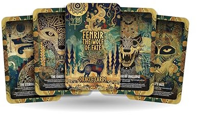 Ibiza Fenrir - The Wolf of Fate Oracle Deck Cards - Unleashing The Primal Power and Untamed Spirit of The Wolf