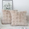 NIULAA 2er Set Deko Kissenbezug 40x40 Beige Weich Kunstpelz Kissenbezüge Flauschig Luxus Plüschkissen Quadratisch Kissenhülle Pelz Dekokissen Sofakissen Aesthetic Kuschelig Kissen