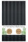 DeinPack 500 Mehrweg-Trinkhalme aus Kunststoff - Ø7mm Länge 150mm - Nachhaltig & Wiederverwendbar - Ideal für Cocktails & Drinks - schwarze Strohhalme in Premium PP-Qualität