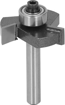 Juego de fresas para ranurar en T, mango de 1/4«, altura de corte, profundidad de corte de 5/16» Herramienta para trabajar la madera con fresa de acero de tungsteno con rodamiento