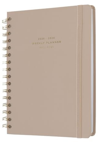 Kokonote Terminplaner 2025 2026 Kalender 2026 Buchkalender Misty Beige Planer Schülerkalender Studienplaner 2025/2026 - Wochenplaner Schulplaner 2025 A5 - Schulanfang Geschenke Schulsachen Aesthetic