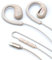 fesoklaf Auriculares de oído abierto con cable USB C con ganchos para las orejas, auriculares para correr con micrófono y control en línea, conducción de aire, auriculares estéreo con cable para