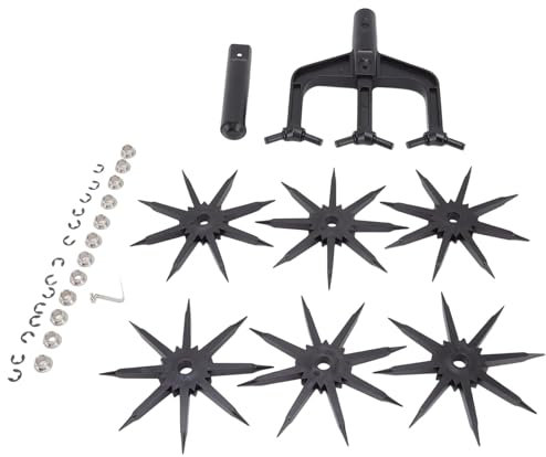 Scarificatore per terreno da giardino, coltivatore rotativo 2 in 1, attrezzo per aratura del suolo efficiente