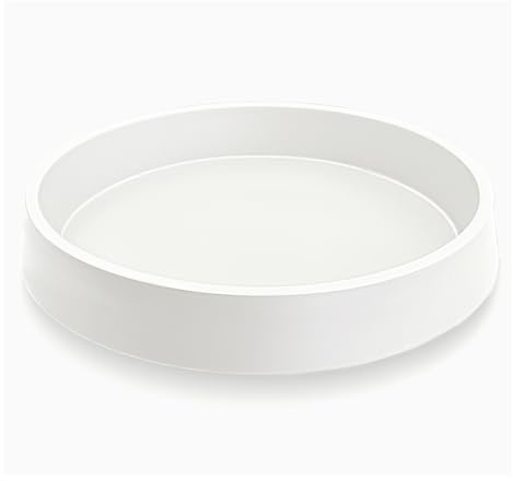 Bleuhome Pflanzen-Untersetzer für Keramik-Kunststofftöpfe, 33 cm, 33 cm, Untersetzer für Senioren, Vogeltränke, Blumentopf, Wassertropfschalen für Töpfe (30,5 cm, weiß)