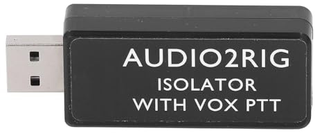 YWBL-WH USB-Soundkarten-Anschluss-Isolator, 3,5-mm-zu-USB-Audio-Adapter mit Optisch Isolierter PTT-Steuerung für Amateurfunk-PC-Kommunikation und Digitale Modi
