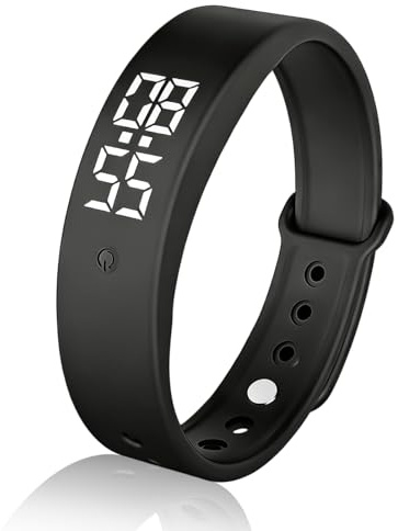 Vibrationswecker Armband, Vibrationsalarm Erinnerung Uhr für Kinder Erwachsene, Wecker Silent Vibration IPX5 Armband Töpfchen-Trainingsuhr, Trinkerinnerung, Pillenerinnerungen, Vibrationsarmuhr