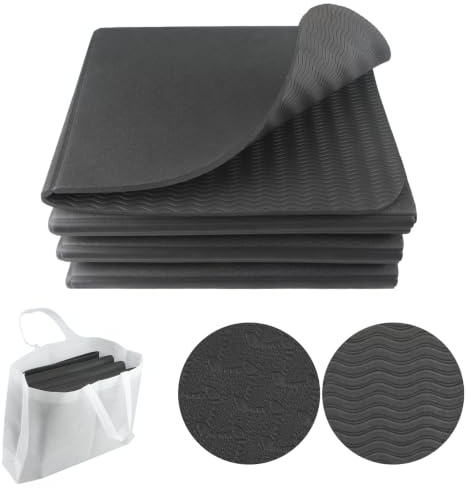 Faltbare Yogamatte, Rutschfest Tragbare Fitnessmatte | Sport Reiseyogamatte für Pilates, Yoga, Fitness, Sport 183 x 61 x 0.6 cm