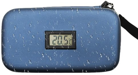 Insulinkühler Reisetasche - Isolierte Kühltasche Diabetiker Organizer | Echtźeit Temperaturüberwachung und LCD Digitalanzeige Insulintasche | Kühltasche für Ińsulin, Medikamente, Reisen und täglichen
