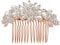 Frcolor Braut Haar Kamm Simulierte Perle Hochzeit Braut Haar Kamm für Hochzeit Haarschmuck (Rose Gold)