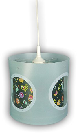 Niermann Standby 174 A++ to E, Drehpendelleuchte Aliens, Plastik, 60 W, E27, Multi Color, 25 x 25 x 27 cm