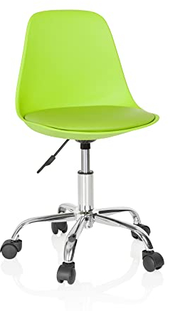 hjh OFFICE 742012 Kinder- und Jugenddrehstuhl Fancy II Kunstleder Grün moderner Drehstuhl höhenverstellbar