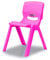 JAMARA 460584 - Kinderstuhl Smiley bis 100 KG - stapelbar, aus robustem Kunststoff, Indoor-Outdoor geeignet, pink