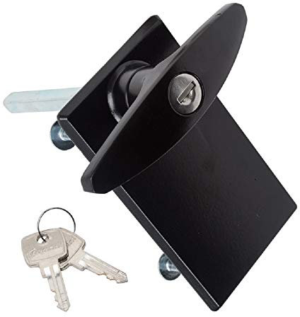 Garador Manijas y cerraduras para puerta de garaje (mango en T negro)