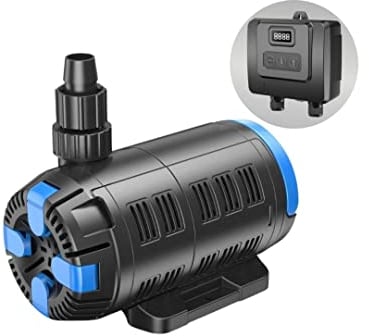 AquaOne regelbare Eco Teichpumpe CET 15000 37-180 Watt 7500 bis 15000 L/h I Hochwertige Teichpumpe mit multifunktionalen Kontroller I Spezielle Pumpe für den Gartenteich I Filterpumpe Teich