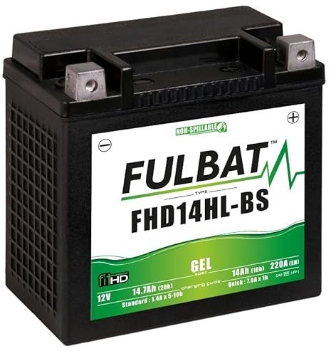 FULBAT Batterie Moto FULBAT Gel FHD14HL-BS (Harley.D) 12V 14,7AH 220A