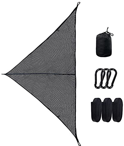 PAKEY Hammocks Outdoor 9.5x9.5x9.5 Ft Giant Triangle Multiplayer Camping Hammock Heavy-Duty Can Bear 100kg Garden Hammock