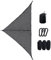 PAKEY Hammocks Outdoor 9.5x9.5x9.5 Ft Giant Triangle Multiplayer Camping Hammock Heavy-Duty Can Bear 100kg Garden Hammock