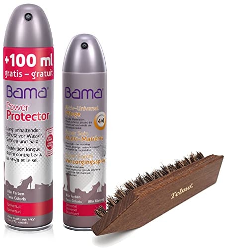 Set Universal Pflegespray 300ml und Imprägnierungsspray Power Protector 400ml (Schmutzbürste)