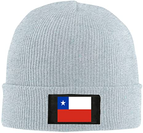 Chile Flagge Unisex Beanie Mütze Gestrickte warme Mütze Wolle Strickmütze