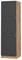 Vicco Oven housing cabinet Fame-Line, Anthracite gold/Gold power oak, 60 cm