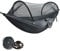 NATUREFUN Ultra-Light Reisecamping Hängematte Moskitonetz Hängematte | 300 kg Tragkraft, atmungsaktiv Schnelltrocknendes Fallschirm-Nylon | 2 Premium Karabiner, 2 Nylonschlingen inklusive