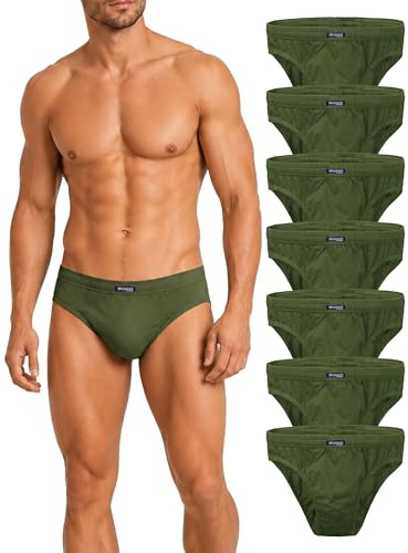 BRUBAKER 7er Pack Herren Slips 100% Baumwolle