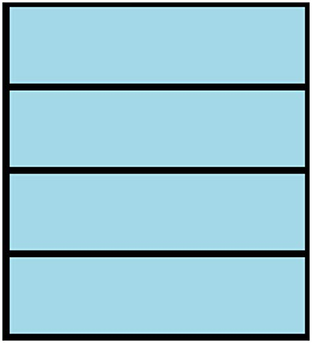 Wallario Möbelfolie/Aufkleber, geeignet für IKEA Malm Kommode mit 4 Schubfächern - Klebefolie Pastellblau