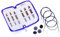 KnitPro Symfonie Stricknadeln 6er-Set, rund, austauschbar, spezielles Deluxe-Set, Lila, 26-20662