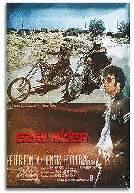 VZRSQZK Filmposter Easy Rider Retro-Poster, dekoratives Gemälde, Leinwand-Wandposter und Kunstdruck, modernes Familienschlafzimmer-Dekor-Poster, 20 x 30 cm