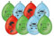 PD-Party 7036561 Party Luftballons, Mehrfarbig, 30cm