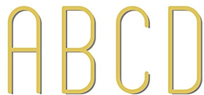 Panneaux de numéro de porte, lettres en laiton doré AZ 70 mm, décoration murale/plaques de porte, plaques de signalisation d'hôtel de villa, décor de bar extérieur, numéros en métal, adresse, numéro d