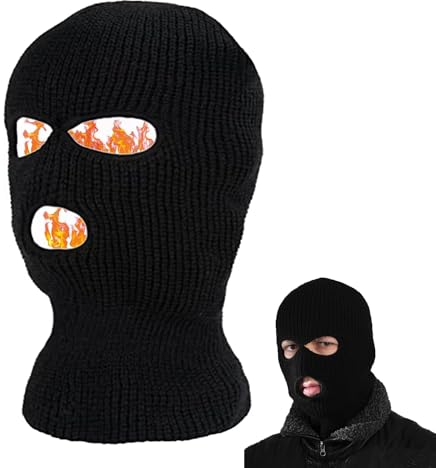 Mikiuly Sturmhaube Balaclava, Kopfhaube Balaclava, Balaclava Skimaske Warme Gesichtsmaske für kaltes Wetter Winter Skifahren Snowboarden Motorradfahren Eisfischen Herren