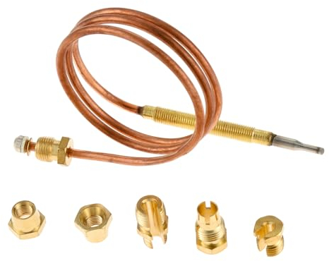 Hicello 60cm Gas Universal Thermoelement Thermopaar Ventil für Warmwasserboiler mit 5 festen Teilen Gasgeräte