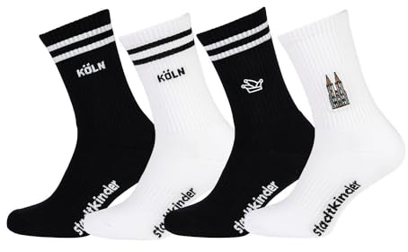 stadtkinder Köln Socken: 4er Set Mix Köln Größe 43-46