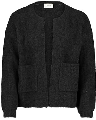 Cartoon Damen Strick-Cardigan mit Taschen 34, Anthracite Melange
