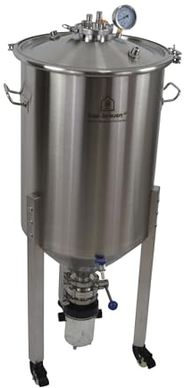 ERPEL Gärbehälter mit 60 Liter Füllvolumen und konischem Boden Druckvergärung