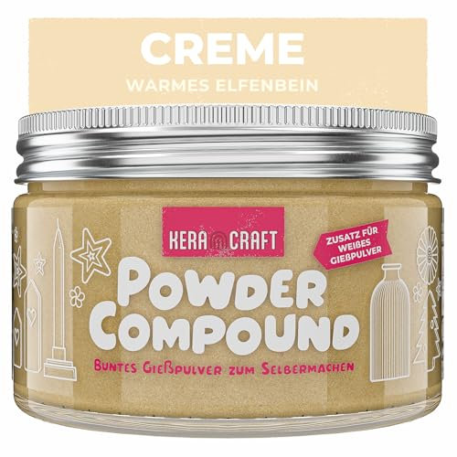 KERACRAFT Powder Compound 150g - Creme - Bis zu 15kg buntes Gießpulver zum Selbermachen