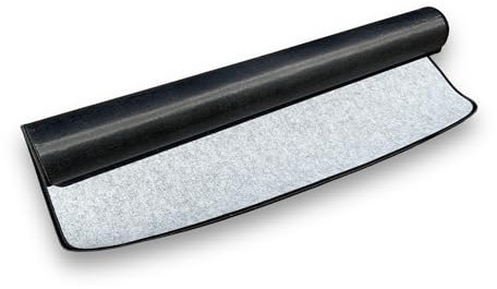 Tapis pare feu pour cheminée et poêle | Protection sol en toile de verre, ne fond pas, ne brûle pas, lavable | Rangement rapide | Dimensions 80x120 cm | Kibros TAPCHE