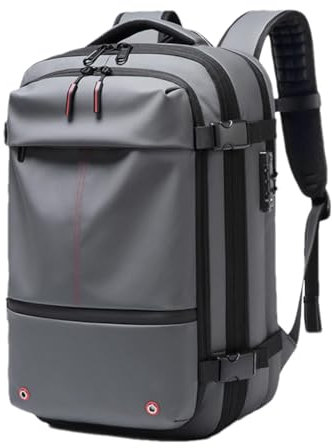 Zaino Sottovuoto Da Viaggio, Zaino Espandibile 60 Litri Con Compressione Sottovuoto, Confezionamento Sottovuoto Separazione Asciutta E Bagnata Viag,Dotato Di Serratura Combinazione Antifurto Doganale