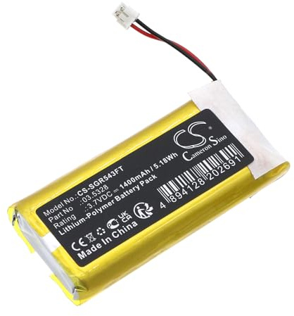 TCTK Akku 1400mAh Kompatibel mit [SCANGRIP] 03.5026, 03.5412, 03.5438, 03.5446, I-Match, I-Match2, I-View COB LE, Night View Ersetzt 03.5328