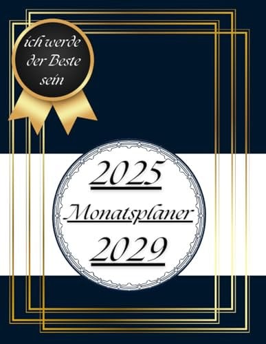Monatsplaner 2025-2029: Monatskalender Planer Organizer Teamwork Business Motivation mit Designcover/monatsplaner 2025 A4