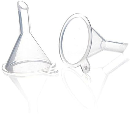 Weihnachten Feier 5 Stück Kunststofftrichter Kleiner Trichter für Küche | Mehrzweck, Transparent Weiß, zum Trennen von Flüssigkeiten, Handlich, für Hausgebrauch und Küchenhelfer