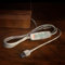 Maverton Holzständer für LED-Rahmen - Aufsteller für Acrylglas mit LED Beleuchtung in 3 Farben - inkl. 1,5m USB-Typ-A-Kabel - Größe: L