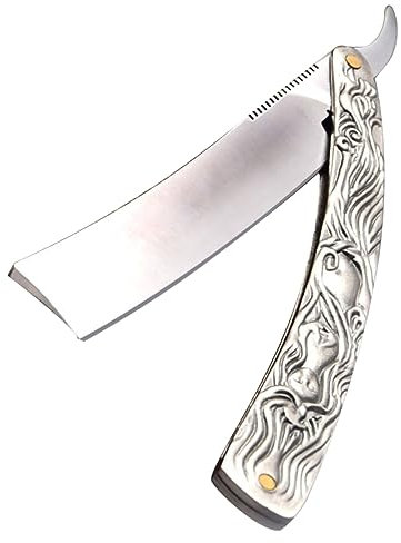 OHPHCALL Rasoir Manuel Ancien Haute Dureté Outil De Rasage Barbe Et Coupe De Cheveux Shaver Sécurisé Pour Hommes Usage Professionnel Et Personnel