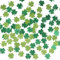 KOBOKO Kleeblatt Deko Konfetti Geburtstag,100 Stück Glücksklee Streudeko Hochzeit,Tischdeko Geburtstag Grün,St Patricks Day Deko,Glitzer Confetti für St. Patricks,Babyparty,Geburtstagdeko,Irland Deko